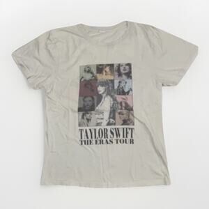 Taylor Swift The Eras Tour Graphic T-Shirt White Small 18x23 Concert Merch 2023